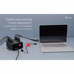i-tec USB-C/USB-A Metal Charging + data HUB, 15W per port, 10x USB-C - Vista aggiuntiva 5