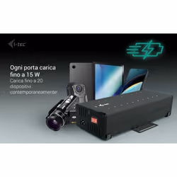i-tec USB-C/USB-A Metal Charging + data HUB, 15W per port, 20x USB-C