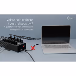 i-tec USB-C/USB-A Metal Charging + data HUB, 15W per port, 20x USB-C - Vista aggiuntiva 5