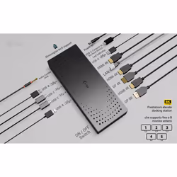 i-tec Universal 5x 4K/60Hz Display Docking Station + Power Delivery 100W - Vista aggiuntiva 7