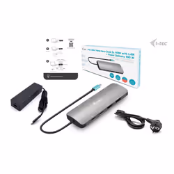 i-tec Metal USB-C Nano 2x Display Docking Station with PD 100 W + Charger 100W - Vista aggiuntiva 5
