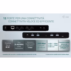 i-tec Universal Dual 4K Display Docking Station + Power Delivery 85W - Vista aggiuntiva 5