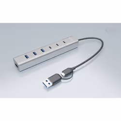 i-tec USB-C/USB-A Charging Metal HUB 7 port (3x USB-C, 4x USB-A) - Vista aggiuntiva 4