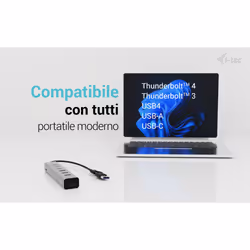 i-tec USB-C/USB-A Charging Metal HUB 7 port (3x USB-C, 4x USB-A) - Vista aggiuntiva 5
