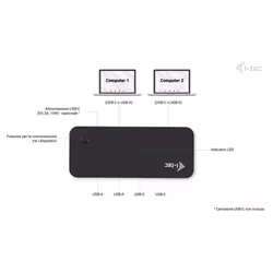 i-tec Universal KVM HUB 2x USB-C + 2x USB-A 3.0 - Vista aggiuntiva 5