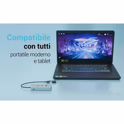 i-tec Metal Universal Charging HUB 2xUSB-C + 2x USB-A Port + Power Delivery 85W - Vista aggiuntiva 6
