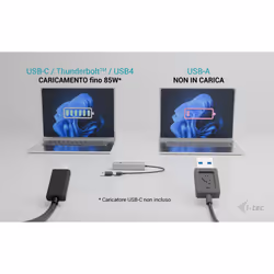 i-tec Metal Universal Charging HUB 2xUSB-C + 2x USB-A Port + Power Delivery 85W - Vista aggiuntiva 8