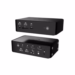 i-tec Thunderbolt5 Quattro Display Docking Station, 5x USB, 2.5 GLAN + Power Delivery 140W, Cablato, Thunderbolt 5, 140 W, 3, ...