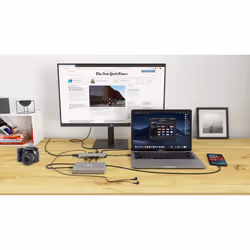 i-tec USB-C Metal Nano Docking Station 4K HDMI LAN with Power Delivery 100W + Universal Charger 100W - Vista aggiuntiva 7