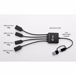 i-tec USB-C/USB-A Cable HUB 4 port (2x USB-C, 2x USB-A) - Vista aggiuntiva 7