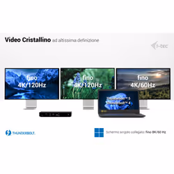 i-tec Thunderbolt4 Triple Display Docking Station + Power Delivery 96W - Vista aggiuntiva 7