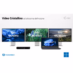 i-tec Thunderbolt4 Triple Display Docking Station + Power Delivery 96W - Vista aggiuntiva 8