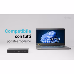 i-tec Universal Intelligent Dual Display Docking Station + Power Delivery 100W - Vista aggiuntiva 3