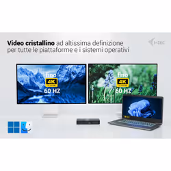 i-tec Universal Intelligent Dual Display Docking Station + Power Delivery 100W - Vista aggiuntiva 4