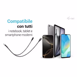 i-tec USB-C Cable Splitter Audio/Data + Power Delivery 100W - Vista aggiuntiva 7
