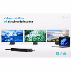 i-tec USB-C Triple 4K HDMI Video Adapter, Power Delivery 100W - Vista aggiuntiva 7