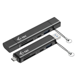 i-tec USB-C/USB-A Dongle SD, TF and 2x USB (1x USB-A, 1x USB-C)