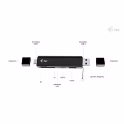 i-tec USB-C/USB-A Dongle SD, TF and 2x USB (1x USB-A, 1x USB-C) - Vista aggiuntiva 5