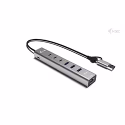 i-tec USB-C/USB-A Metal HUB 6 port (3x USB-C, 3x USB-A), LAN, Power Delivery 85W - Vista aggiuntiva 2