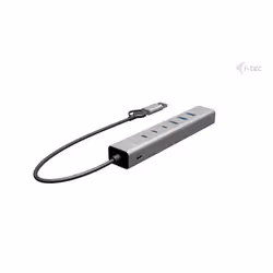 i-tec USB-C/USB-A Metal HUB 6 port (3x USB-C, 3x USB-A), LAN, Power Delivery 85W - Vista aggiuntiva 3