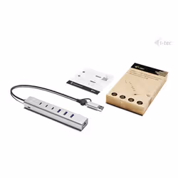 i-tec USB-C/USB-A Metal HUB 6 port (3x USB-C, 3x USB-A), LAN, Power Delivery 85W - Vista aggiuntiva 4