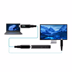 i-tec Thunderbolt 4/USB4 Class Pro Cable 240W with LCD (40 Gbps, 150 cm) - Vista aggiuntiva 4