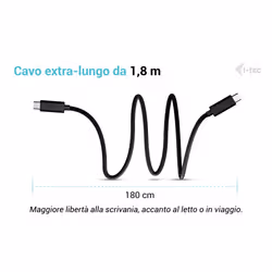i-tec USB-C Charging Cable 1.8m - Vista aggiuntiva 3