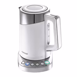 Concept RK3170, 1,7 L, 2200 W, Acciaio inox, Bianco, Plastica, Acciaio inox, Termostato regolabile, Indicatore del livello de ...