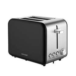 Concept TE2050 2 fetta/e 950 W Nero, Acciaio inox