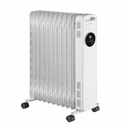 Concept RO3411, Riscaldatore ambiente elettrico a olio, 24 h, 1,8 m, Interno, Pavimento, Bianco