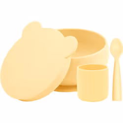 Le stoviglie belle rendono ogni pasto ancora più gustoso. Le stoviglie per bambini Minikoioi BLW I Mellow Yellow sono realizz ...