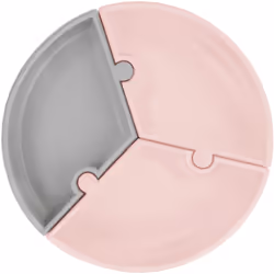 Le stoviglie belle rendono ogni pasto ancora più gustoso. Le stoviglie per bambini Minikoioi Puzzle Pinky Pink/ Powder Grey s ...