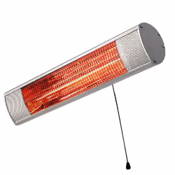 Lampada Riscaldante da Esterno Comets, Argento, Ferro, 54x10,5x17,5 cm, BIMAR