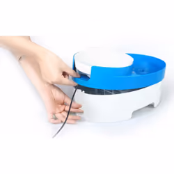 Ciotola e Fontana per Animali Steven, Blu, Plastica, 32,1x14,5x22 cm, BIMAR