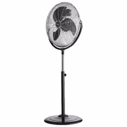 Ventilatore A Piantana Cromo E Nero Alta Velocita' 45Cm Questo ventilatore a Piantana è la soluzione perfetta per rinfrescare ...