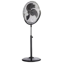 Bimar - Ventilatore a Piantana Grecale, Metallo, Argento, Nero, 53,5x130x44 cm