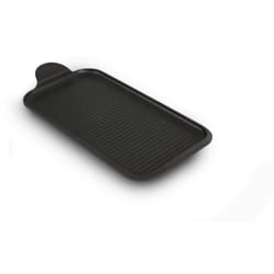 Risoli - Piastra Finger-Grill bbq, Alluminio Pressofuso, Nero, 32x16x2 cm