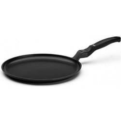 Risoli - Padella per Crepes Saporella, Alluminio Pressofuso, Bakelite soft touch, Nero, 32x32x2 cm