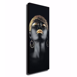 Wallity 265VGA1477, Immagine, Persone, 30 mm, Tela, Legno, Nero, Oro, 300 mm