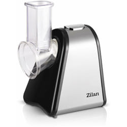 Outsunny - Zilan, affettaverdure elettrico, 4 in 1 grattugia, affettatrice, pelatrice, tritatutto 200W per verdure, frutta