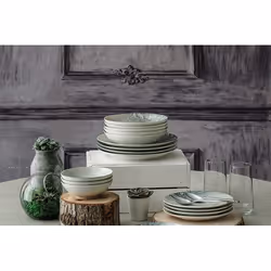 Hermia GBSATN24Y410050 servizio da tavola 24 pz Porcellana Multicolore
