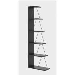 Woody Fashion 854KLN3609 scaffale Mensola modulare Libera installazione Metallo, Truciolato Antracite