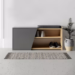 Woody Fashion 855DTE4406 scarpiera Aperto Antracite, Quercia - Vista aggiuntiva 4