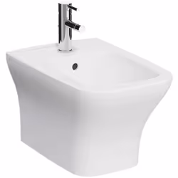 Bidet sospeso Vitra Sanitari Mia Square in ceramica bianca smaltata Il bidet della linea Mia Square di Vitra Sanitari ben si ...