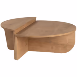 Caratteristiche del prodotto: Set di 2 tavolini da caffè di forma arrotondata. Tavolo 1: Lunghezza 90 cm x Larghezza 60 cm x ...
