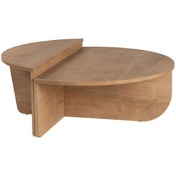 Hanah Home - Tavolino Naturale chiaro - Lotto di 2 - aloeva