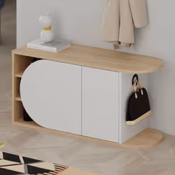 Woody Fashion 855DTE5169 scarpiera Chiuso Quercia, Bianco - Vista aggiuntiva 4