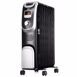 Beko RHO8122T, Riscaldatore ambiente elettrico a olio, Olio, 1,8 m, Interno, Pavimento, Nero