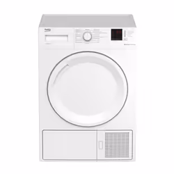Beko DS7512PA, Libera installazione, Caricamento frontale, Pompa di calore, Bianco, Pulsanti, Manopola, Destra