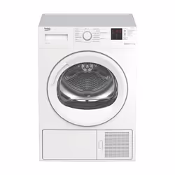 Beko DS8433GX0, Libera installazione, Caricamento frontale, Pompa di calore, Bianco, Destra, Porta in vetro